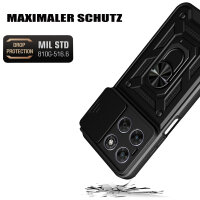 Outdoor Panzer Hülle für Motorola Moto G77 Schwarz