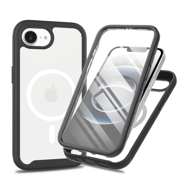360 Grad Schutz Hülle iPhone 17E vollschutz mit Integriertem Displayschutz
