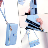 Handykette PU Leder für Xiaomi 17 Ultra Hellblau