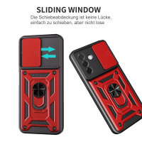 Outdoor Panzer Hülle für Samsung Galaxy A57 mit Kameraschutz Ringhalter Bumper Galaxy A57 Rot