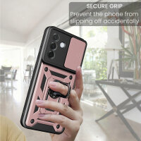 Outdoor Panzer Hülle für Samsung Galaxy A57 mit Kameraschutz Ringhalter Bumper Galaxy A57 Rosegold