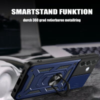 Outdoor Panzer Hülle für Samsung Galaxy A57 mit Kameraschutz Ringhalter Bumper Galaxy A57 Blau