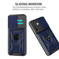Outdoor Panzer Hülle für Samsung Galaxy A57 mit Kameraschutz Ringhalter Bumper Galaxy A57 Blau