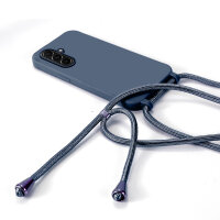 Handykette für Samsung Galaxy A57 Hanyhülle mit Band Hülle mit Kodel Smartphone Halskette Blau