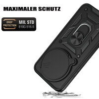 Outdoor Panzer Hülle Xiaomi 17 Ultra Handyhülle Kameraschutz Ringhalter Schwarz