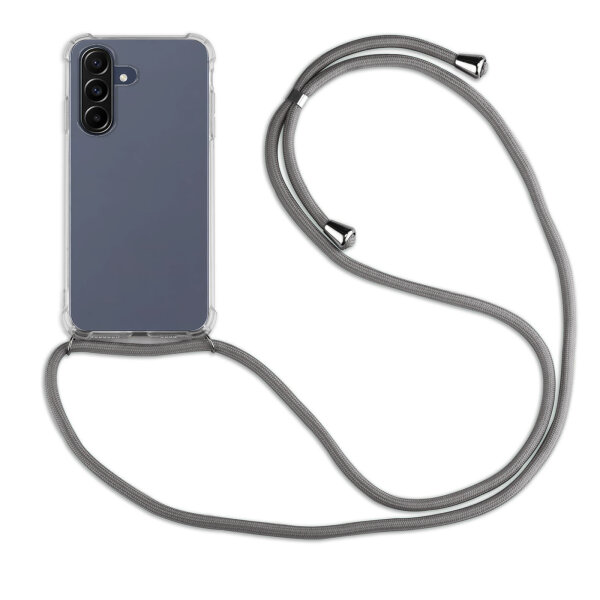 Handykette für Samsung Galaxy A57 Handyhülle mit Band in Grau