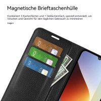 Wallet Case Klapphülle für Xiaomi Redmi A7 Pro Schwarz