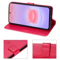 Handy Tasche für Samsung Galaxy A37 / A36 Hülle Handyhülle Klapphülle Wallet Case Rot
