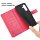 Handy Tasche für Samsung Galaxy A37 / A36 Hülle Handyhülle Klapphülle Wallet Case Rot