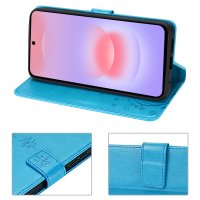 Handy Tasche für Samsung Galaxy A37 / A36 Hülle Handyhülle Klapphülle Wallet Case Blau