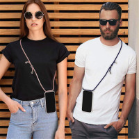 Handykette für Nothing Phone (3A) Pro Handyhülle mit Band Hülle Kordel in Rosa